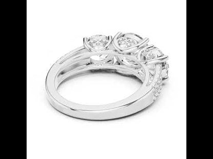 18K White Gold Round Lab-Grown Diamond Engagement Ring for Women | Pure Carat