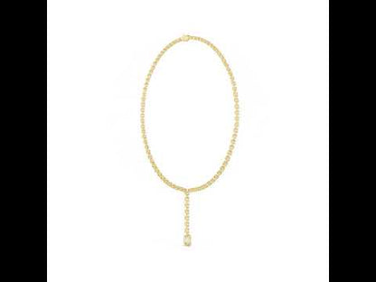 14k Rose Gold Oval Lab-Grown Diamond Office Wear Necklace for Women | Pure Carat