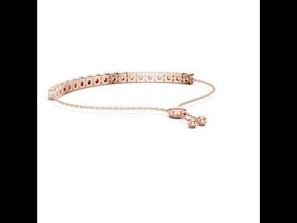 Women’s Party Wear Bracelet in 14K Yellow Gold with Round Lab-Grown Diamonds - Pure Carat