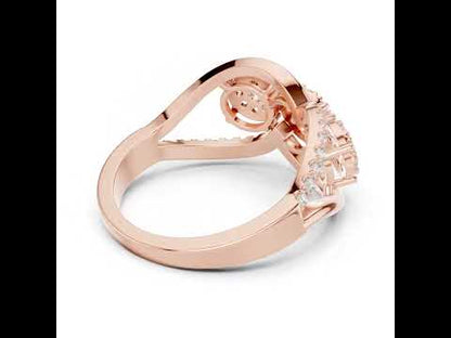 18K Yellow Gold Round Lab-Grown Diamond Engagement Ring for Women | Pure Carat