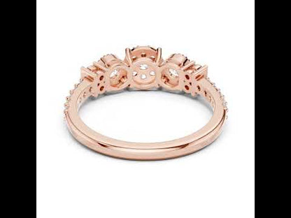 14K White Gold Round Lab-Grown Diamond Anniversary Gift Ring for Women | Pure Carat