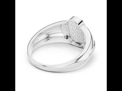 14K White Gold Round Lab-Grown Diamond Drop Ring for Women | Everyday Wear | Pure Carat
