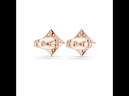 14K Yellow Gold Round Lab-Grown Diamond Engagement Earrings for Women | Pure Carat