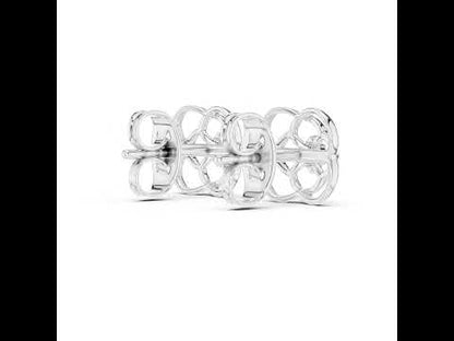 18K White Gold Round Lab-Grown Diamond Stud Earrings for Women | Anniversary Gift | Pure Carat