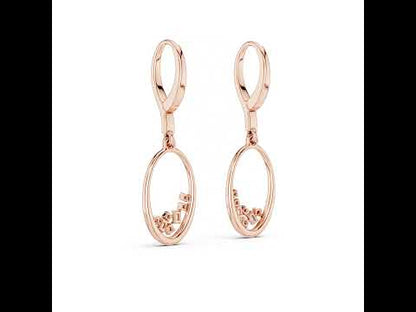14K White Gold Round & Bug Cut Lab-Grown Diamond Earrings for Women – Pure Carat