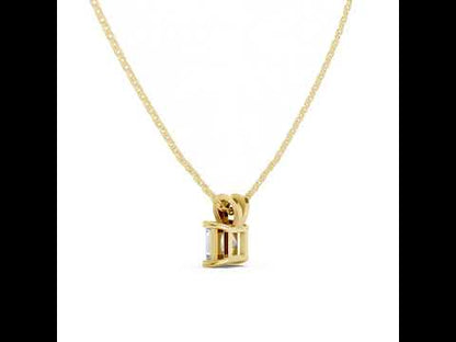 14K White Gold Princess Lab-Grown Diamond Pendant for Women | Office Wear | Pure Carat