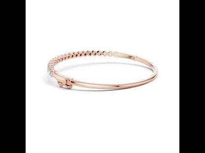 Pure Carat 18K Yellow Gold Round Cut Lab-Grown Diamond Bracelet – Women’s Party Wear