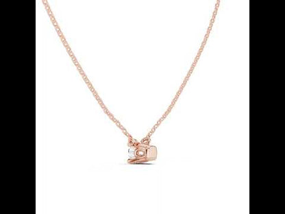 14K Yellow Gold Round Lab-Grown Diamond Pendant for Women | Engagement | Pure Carat