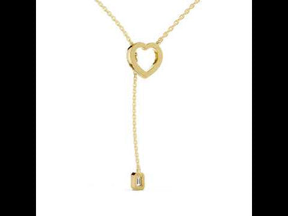 14K Yellow Gold Round Lab-Grown Diamond Bridal Pendant for Women | Pure Carat