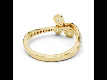 14K White Gold Round Lab-Grown Diamond Stud Ring for Women | Anniversary Gift | Pure Carat