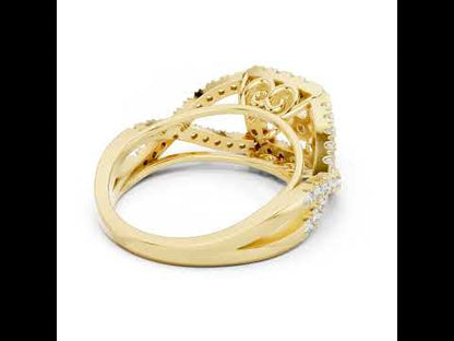 14K Yellow Gold Round Lab-Grown Diamond Engagement Ring for Women | Pure Carat