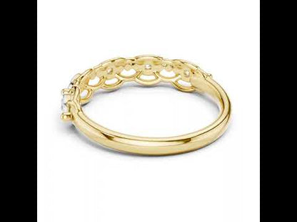 14K White Gold Round Lab-Grown Diamond Ring for Women | Everyday Wear | Pure Carat