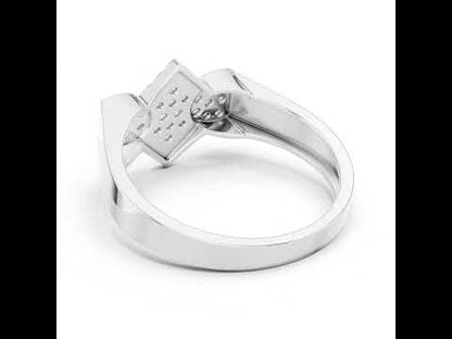 18K Rose Gold Round Lab-Grown Diamond Party Wear Ring for Women | Pure Carat