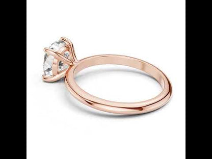 18K Rose Gold Cushion Square Lab-Grown Diamond Engagement Ring for Women | Pure Carat