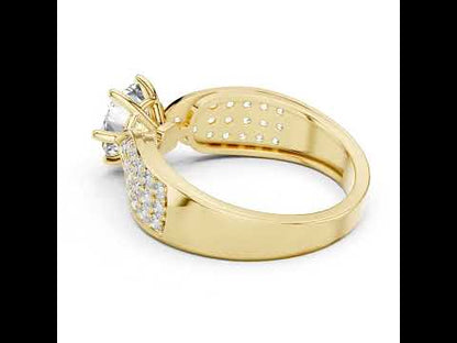 Round Lab-Grown Diamond Ring in 14K White Gold – Pure Carat