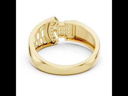 14K White Gold Round Lab-Grown Diamond Office Wear Ring for Women | Pure Carat