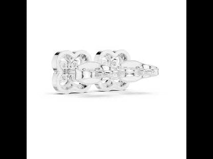 18K Rose Gold Round Lab-Grown Diamond Everyday Wear Earrings for Women | Pure Carat