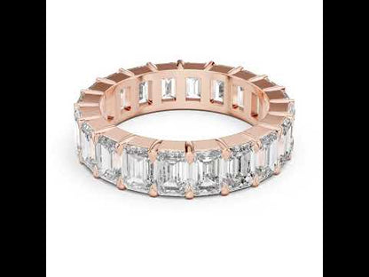 Emerald Lab-Grown Diamond Stud Ring in Yellow Gold – Pure Carat