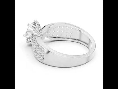 Round Lab-Grown Diamond Ring in 14K White Gold – Pure Carat