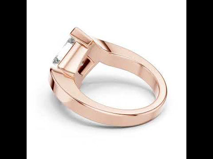 14K Rose Gold Princess Lab-Grown Diamond Everyday Wear Ring for Women | Pure Carat