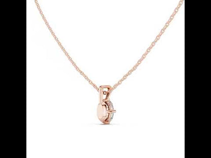 18K Yellow Gold Oval Lab-Grown Diamond Pendant for Women | Party Wear | Pure Carat