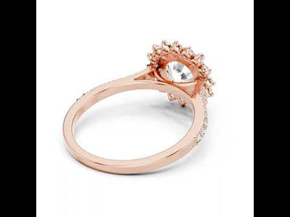 18K Yellow Gold Round Lab-Grown Diamond Ring for Women – Pure Carat