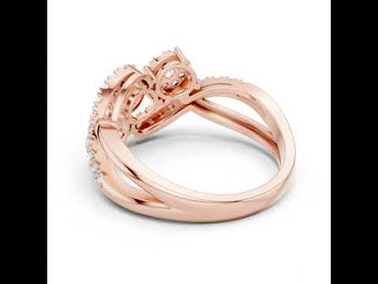 18K Yellow Gold Round Lab-Grown Diamond Engagement Ring for Women | Pure Carat
