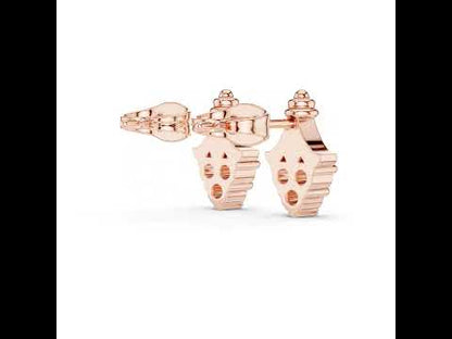 14K Yellow Gold Round Lab-Grown Diamond Everyday Wear Earrings for Women | Pure Carat