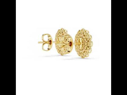18K White Gold Round Lab-Grown Diamond Drop Earrings for Women | Office Wear | Pure Carat