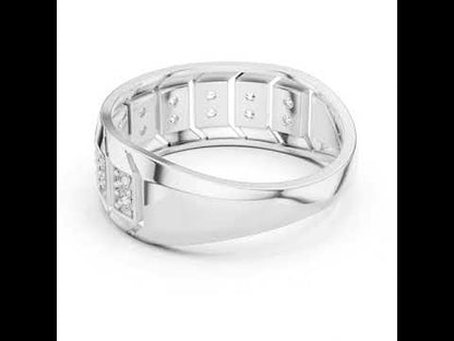 18K White Gold Round Lab-Grown Diamond Anniversary Gift Ring for Women | Pure Carat
