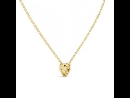 Pure Carat 18K Yellow Gold Pendant with Round Lab-Grown Diamond - Wedding Collection