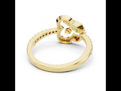 14K Rose Gold Round Lab-Grown Diamond Ring for Women | Everyday Wear | Pure Carat