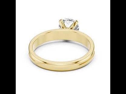 18K Rose Gold Round Lab-Grown Diamond Ring for Women | PureCarat