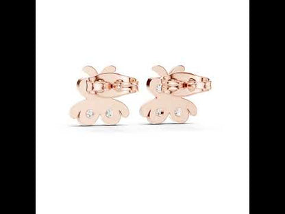 14K Yellow Gold Round Lab-Grown Diamond Engagement Earrings for Women | Pure Carat