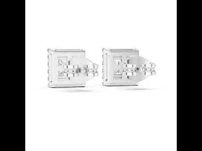 18K Rose Gold Princess & Round Cut Diamond Stud Earrings for Women | Engagement Wear | Pure Carat