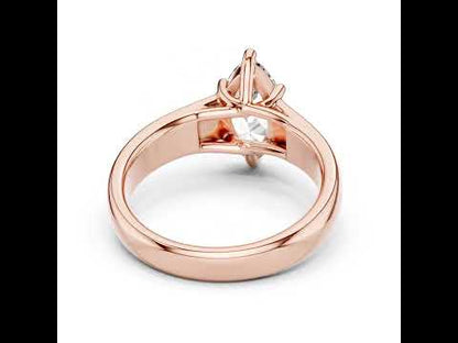 Marquise Lab-Grown Diamond Stud Ring in 14K Yellow Gold - Party Jewellery - Pure Carat