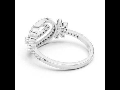 18K Rose Gold Round Lab-Grown Diamond Engagement Ring for Women | Pure Carat