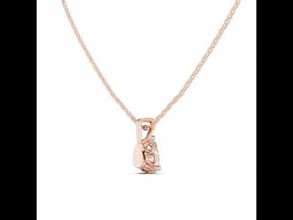 18K Yellow Gold Pear Lab-Grown Diamond Pendant for Women | Party Wear | Pure Carat