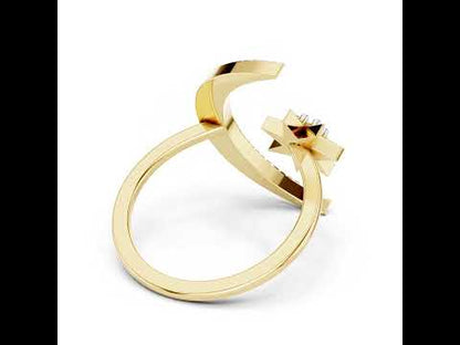 18K Rose Gold Round Lab-Grown Diamond Ring for Women | Wedding Wear | Pure Carat