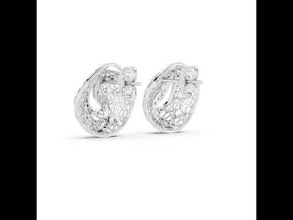 18K Rose Gold Round Lab-Grown Diamond Drop Earrings for Women | Bridal Wear | Pure Carat