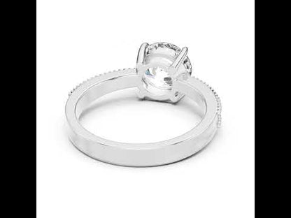 Round Lab-Grown Diamond Engagement Ring in 14K Yellow Gold | PureCarat