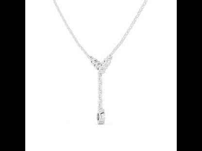 14K Rose Gold Marquise & Round Lab-Grown Diamond Pendant for Women | Wedding Wear | Pure Carat