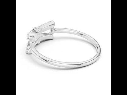 14K Yellow Gold Round Lab-Grown Diamond Drop Ring for Women | Bridal Wear | Pure Carat