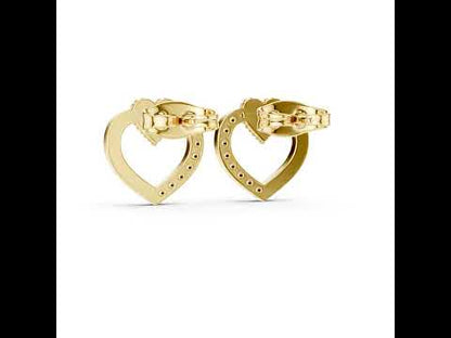 18K Rose Gold Round Lab-Grown Diamond Everyday Wear Earrings for Women | Pure Carat