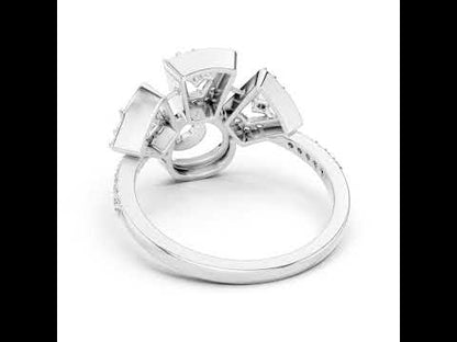 18K Rose Gold Round Lab-Grown Diamond Ring for Women | Party Wear | Pure Carat