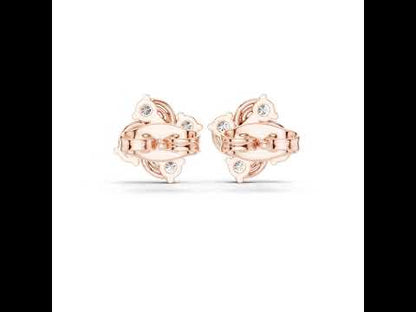 14K White Gold Round Lab-Grown Diamond Engagement Earrings for Women | Pure Carat