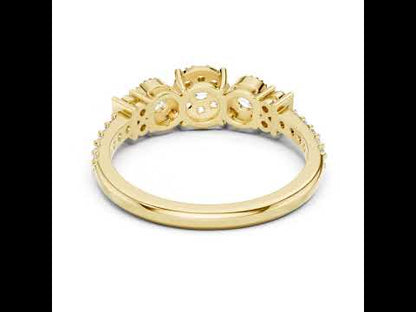 14K White Gold Round Lab-Grown Diamond Anniversary Gift Ring for Women | Pure Carat