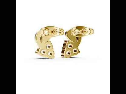 14K White Gold Round Lab-Grown Diamond Engagement Earrings for Women | Pure Carat
