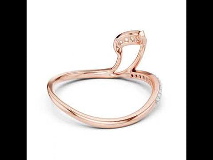 18K Rose Gold Round Lab-Grown Diamond Ring for Women | Everyday Wear | Pure Carat