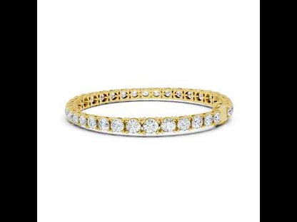 Round Lab-Grown Diamond Bracelet in 14K White Gold - Bridal Jewellery - Pure Carat